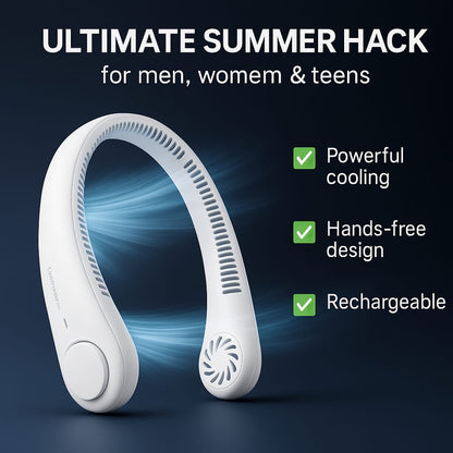 Portable Bladeless Rechargeable Neck Fan - Vistora
